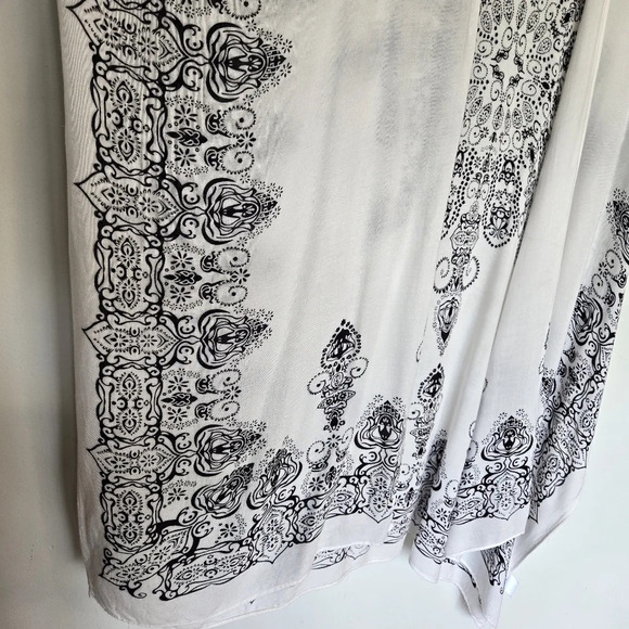 Moss Rose Beach Cover Up Swimsuit Kimono Boho Floral Print Resortwear One Size - Picture 7 of 12